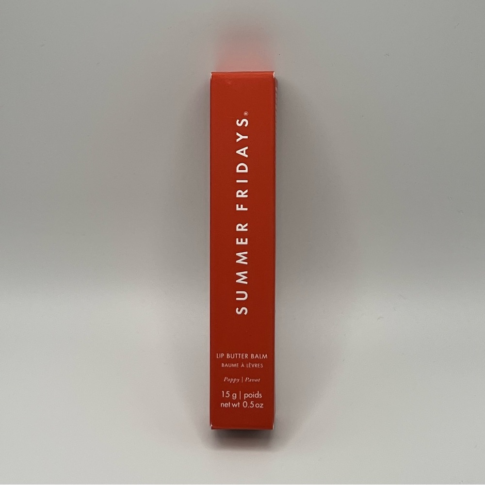 Summer Fridays Lip Butter Balm - POPPY - Limited Edition - New